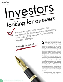investors are looking for answers
